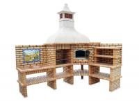 Ref. 328 - 276 cm et 200 cm x 69 cm 62 cm x 304 cm, LxLxH | Grill 60 cm x 40 cm, LxL